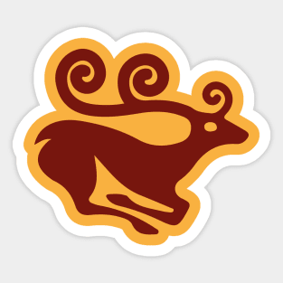 Scythian (dark red) Sticker